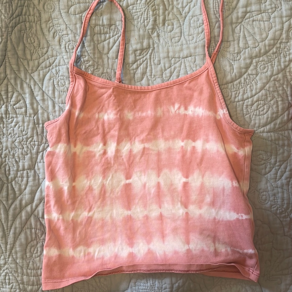 American eagle pink tank